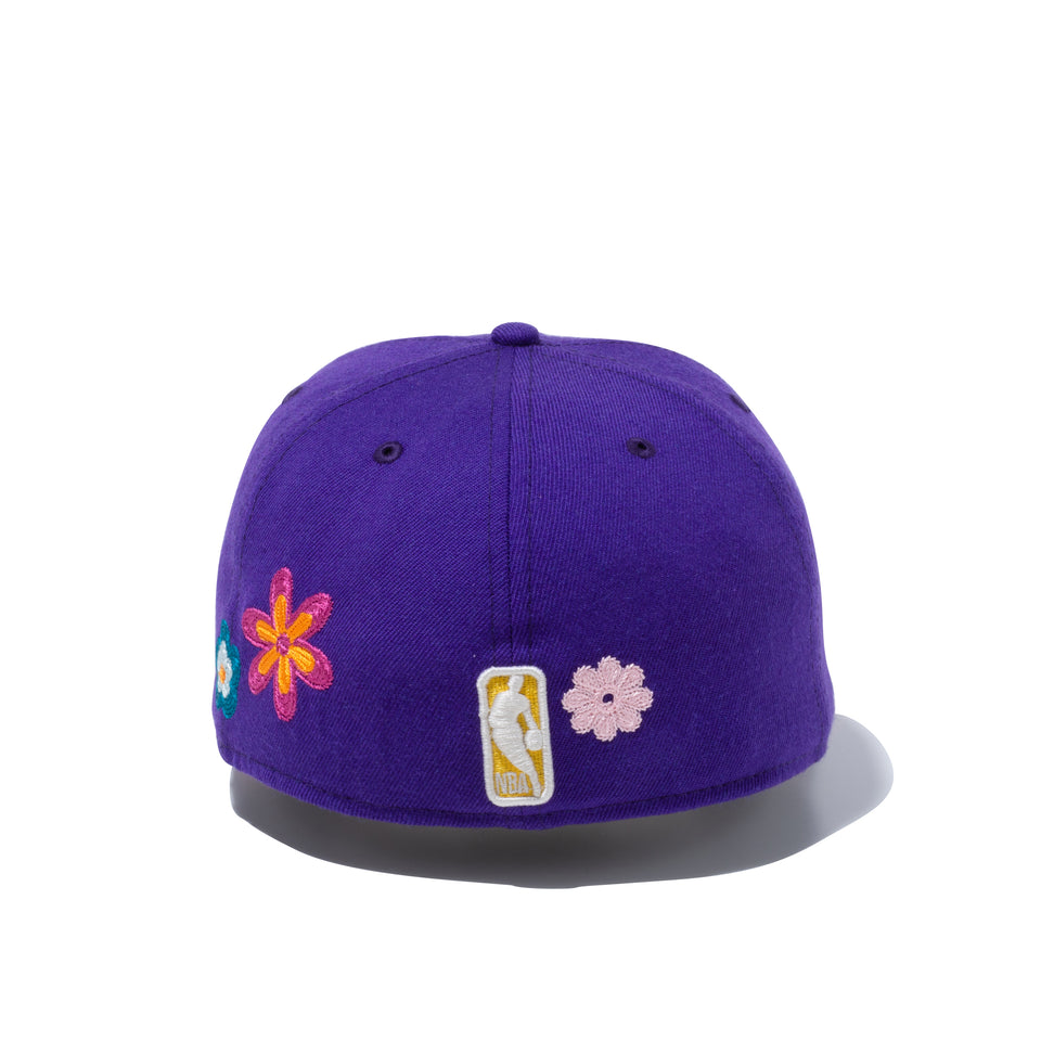 59FIFTY Chain Stitch Floral ロサンゼルス・レイカーズ ピンクアンダーバイザー