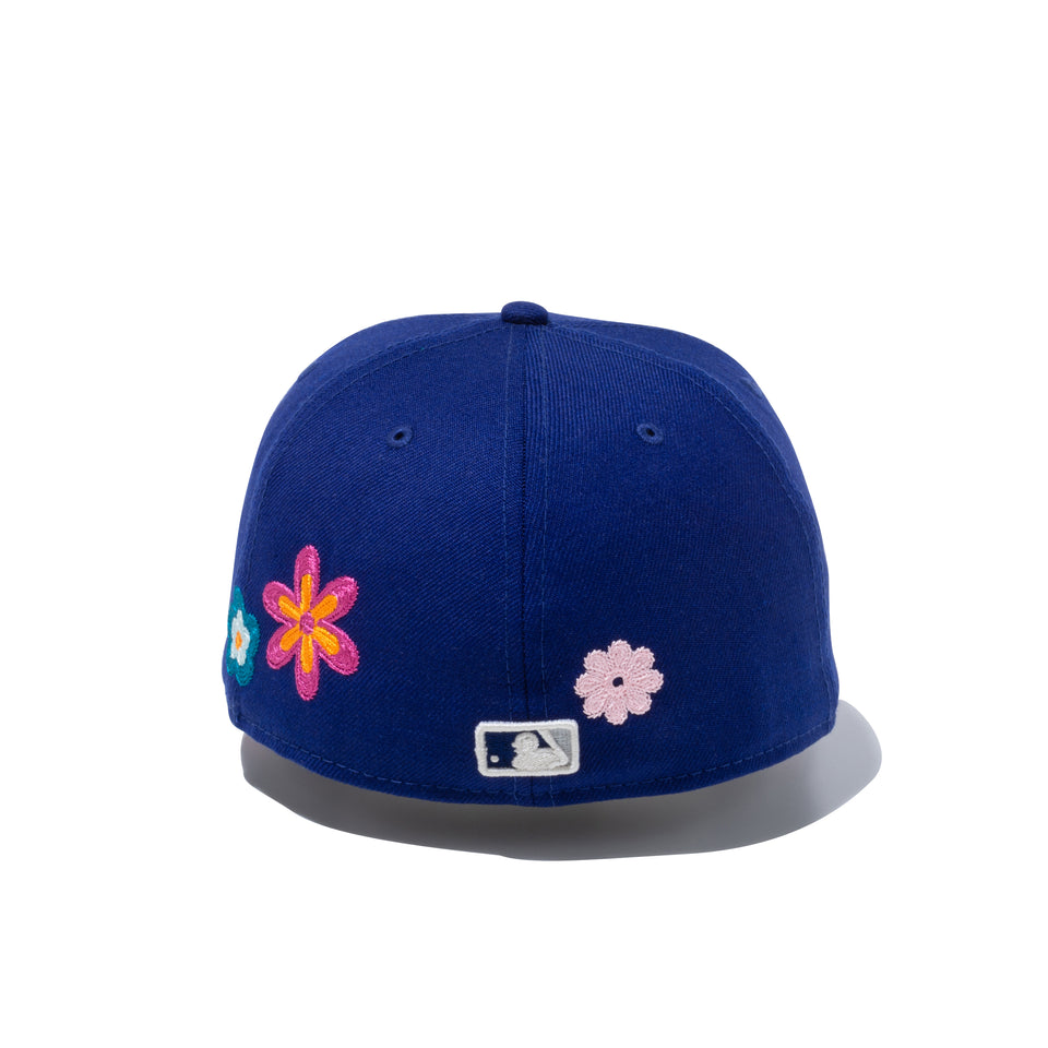 59FIFTY Chain Stitch Floral ロサンゼルス・ドジャース ピンクアンダーバイザー
