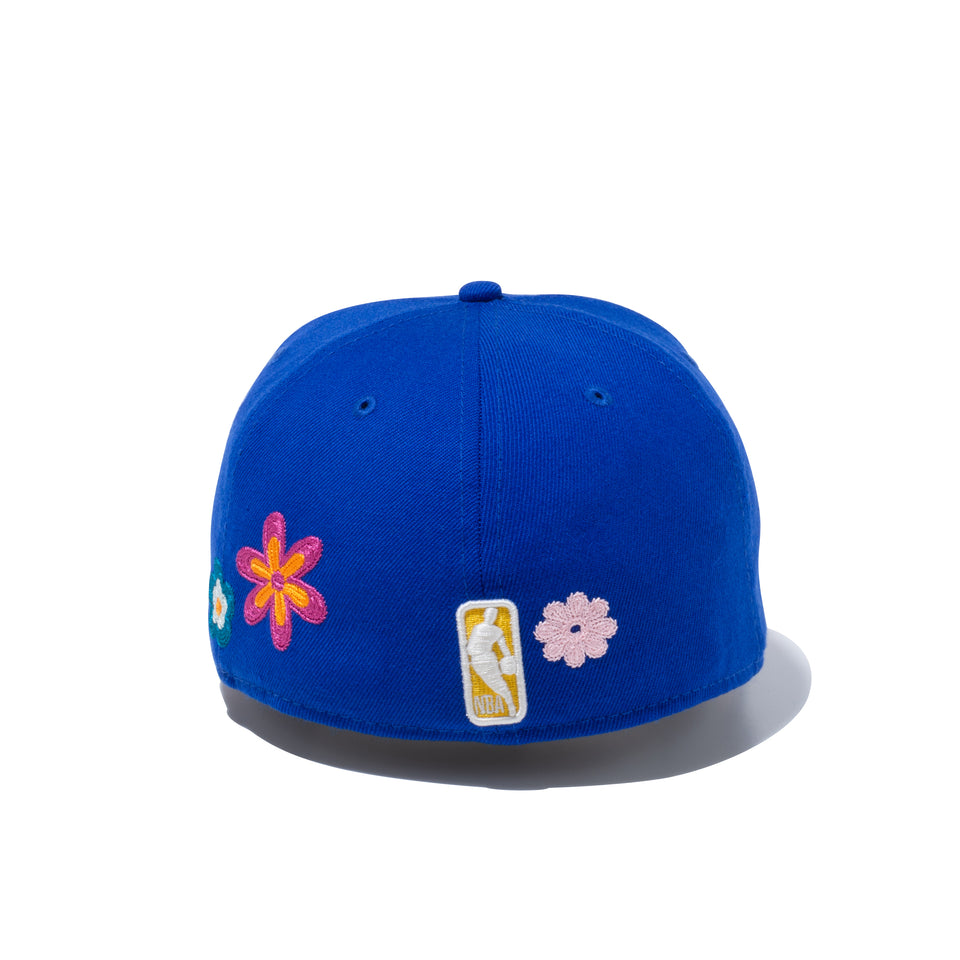 59FIFTY Chain Stitch Floral ゴールデンステート・ウォリアーズ ピンクアンダーバイザー