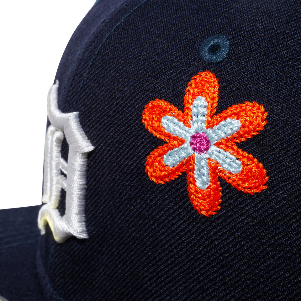 59FIFTY Chain Stitch Floral デトロイト・タイガース ピンクアンダーバイザー