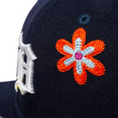 59FIFTY Chain Stitch Floral デトロイト・タイガース ピンクアンダーバイザー