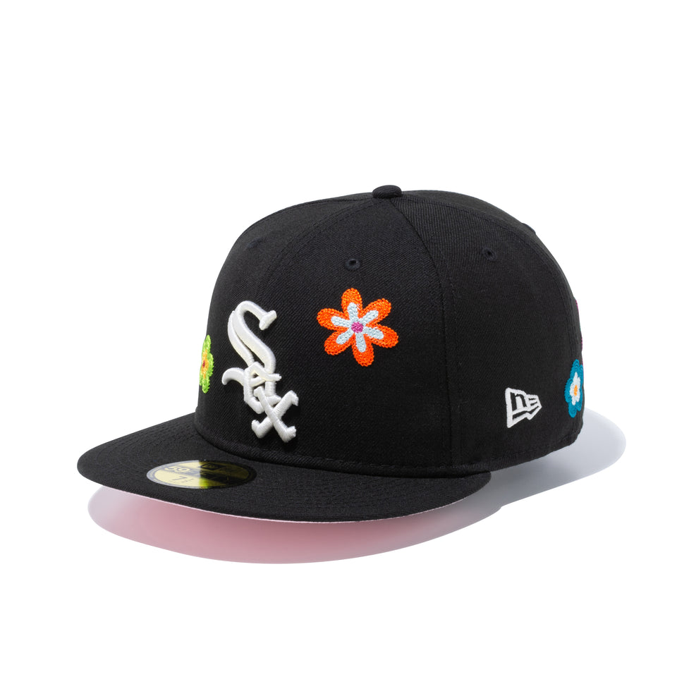59FIFTY Chain Stitch Floral シカゴ・ホワイトソックス ピンクアンダーバイザー