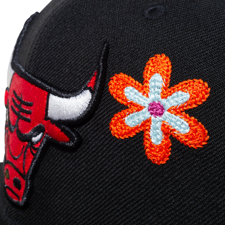 59FIFTY Chain Stitch Floral シカゴ・ブルズ ピンクアンダーバイザー