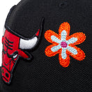 59FIFTY Chain Stitch Floral シカゴ・ブルズ ピンクアンダーバイザー