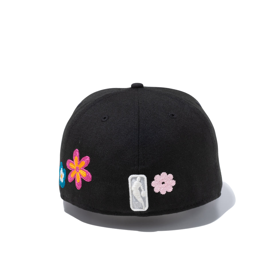 59FIFTY Chain Stitch Floral ブルックリン・ネッツ ピンクアンダーバイザー
