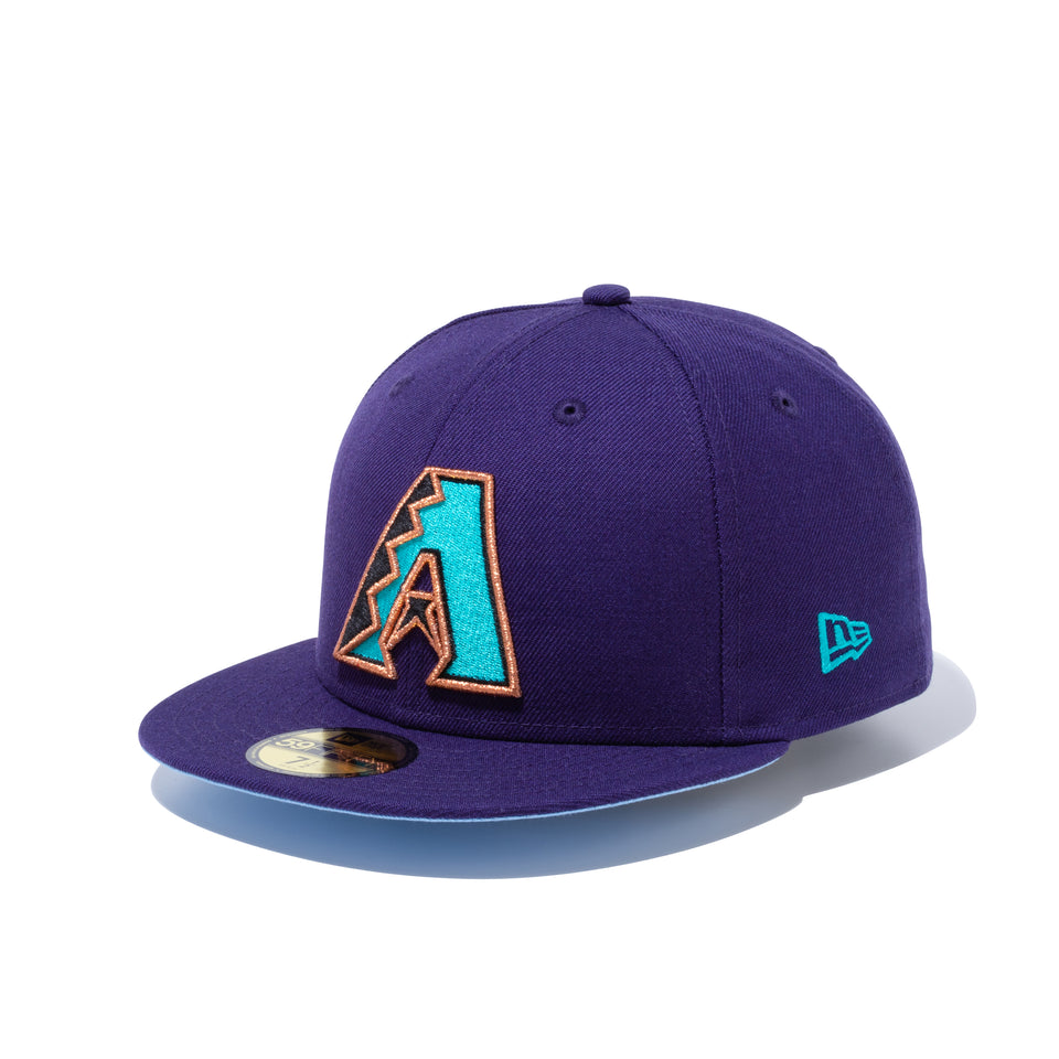 59FIFTY Icy Side Patch アリゾナ・ダイヤモンドバックス ブルーアンダーバイザー
