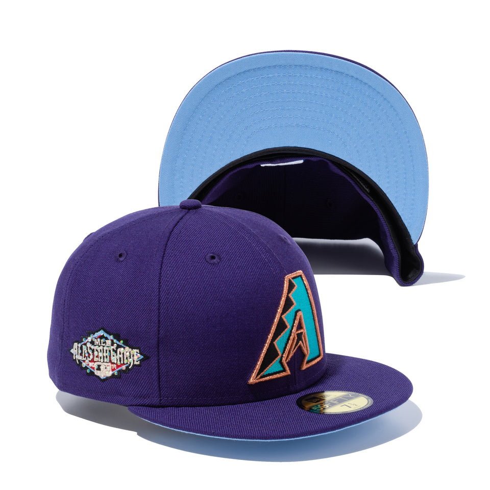 59FIFTY Icy Side Patch アリゾナ・ダイヤモンドバックス ブルーアンダーバイザー