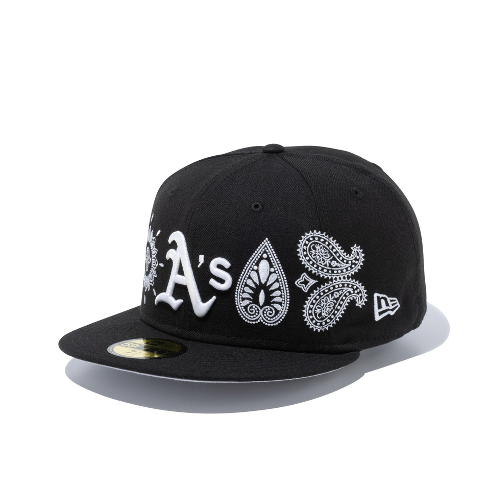 59FIFTY Paisley Elements オークランド・アスレチックス ブラック