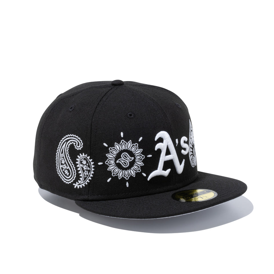 59FIFTY Paisley Elements オークランド・アスレチックス ブラック