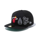 59FIFTY Paisley Elements マイアミ・ヒート ブラック