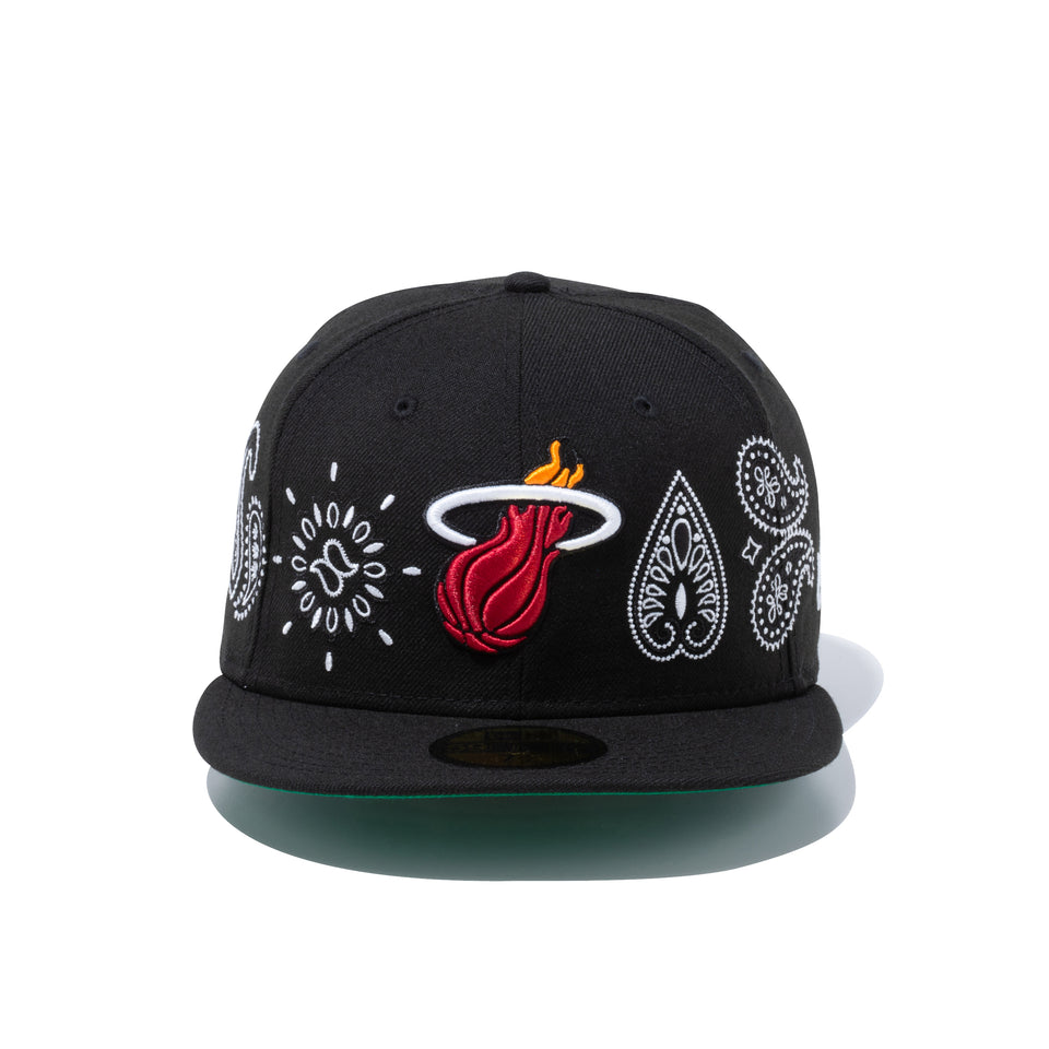 59FIFTY Paisley Elements マイアミ・ヒート ブラック