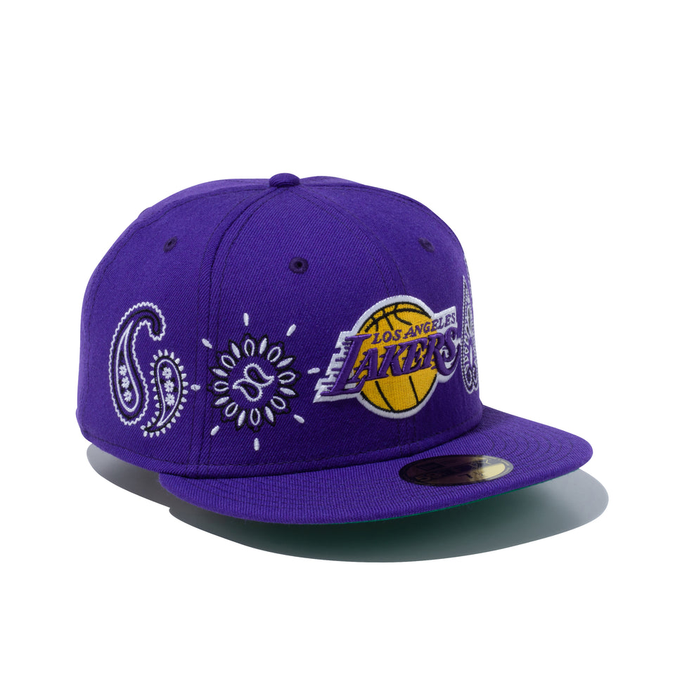 59FIFTY Paisley Elements ロサンゼルス・レイカーズ パープル