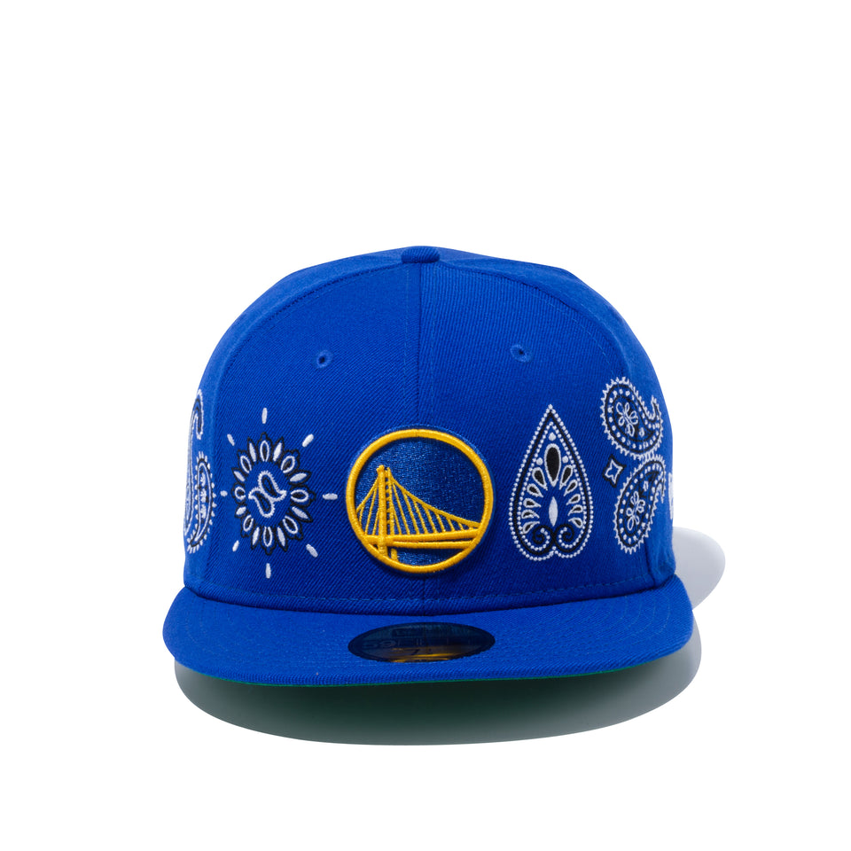 59FIFTY Paisley Elements ゴールデンステート・ウォリアーズ ブルー