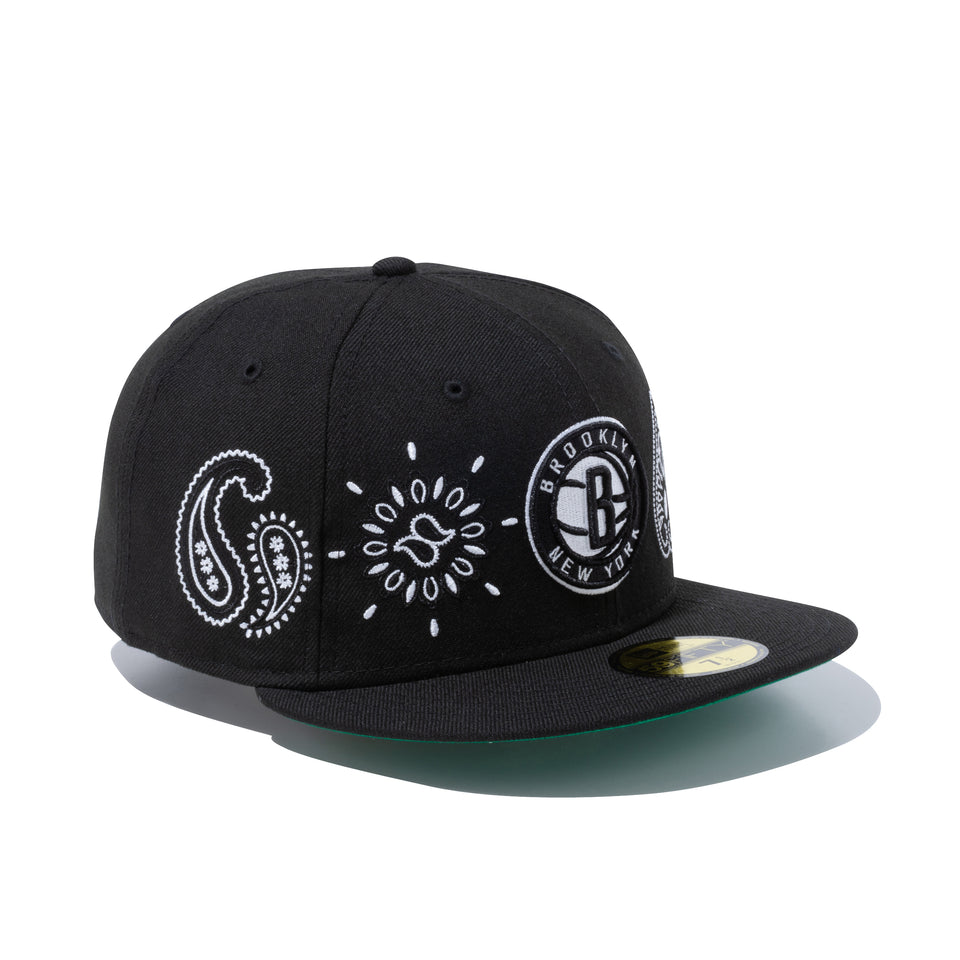 59FIFTY Paisley Elements ブルックリン・ネッツ ブラック