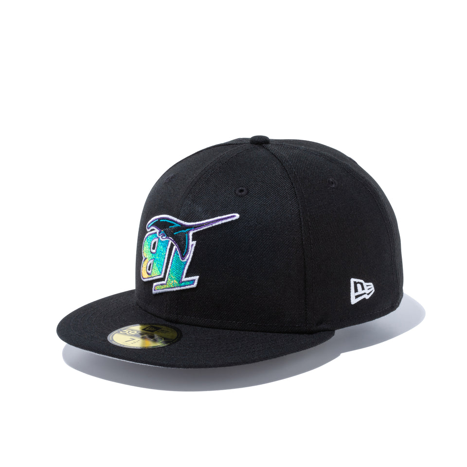 59FIFTY Upside Down クーパーズタウン タンパベイ・レイズ グレーアンダーバイザー
