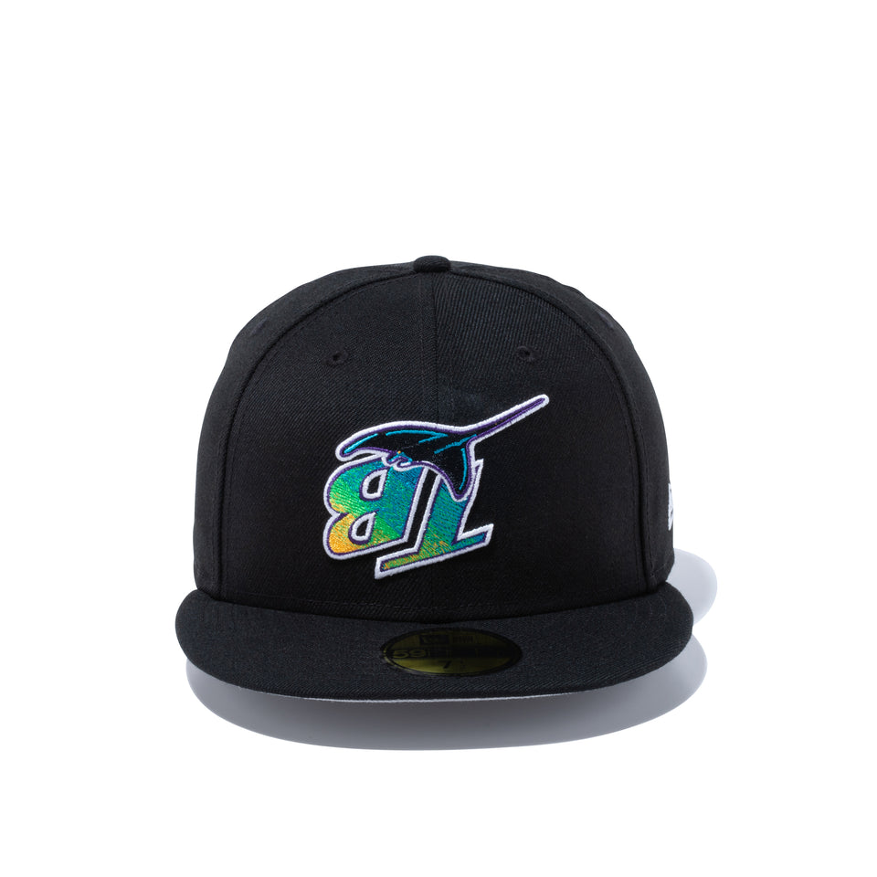 59FIFTY Upside Down クーパーズタウン タンパベイ・レイズ グレーアンダーバイザー