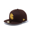 59FIFTY Upside Down サンディエゴ・パドレス グレーアンダーバイザー