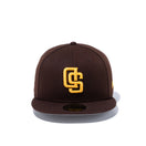 59FIFTY Upside Down サンディエゴ・パドレス グレーアンダーバイザー