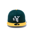 59FIFTY Upside Down オークランド・アスレチックス グレーアンダーバイザー