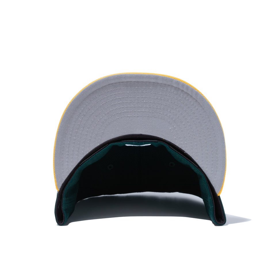 59FIFTY Upside Down オークランド・アスレチックス グレーアンダーバイザー