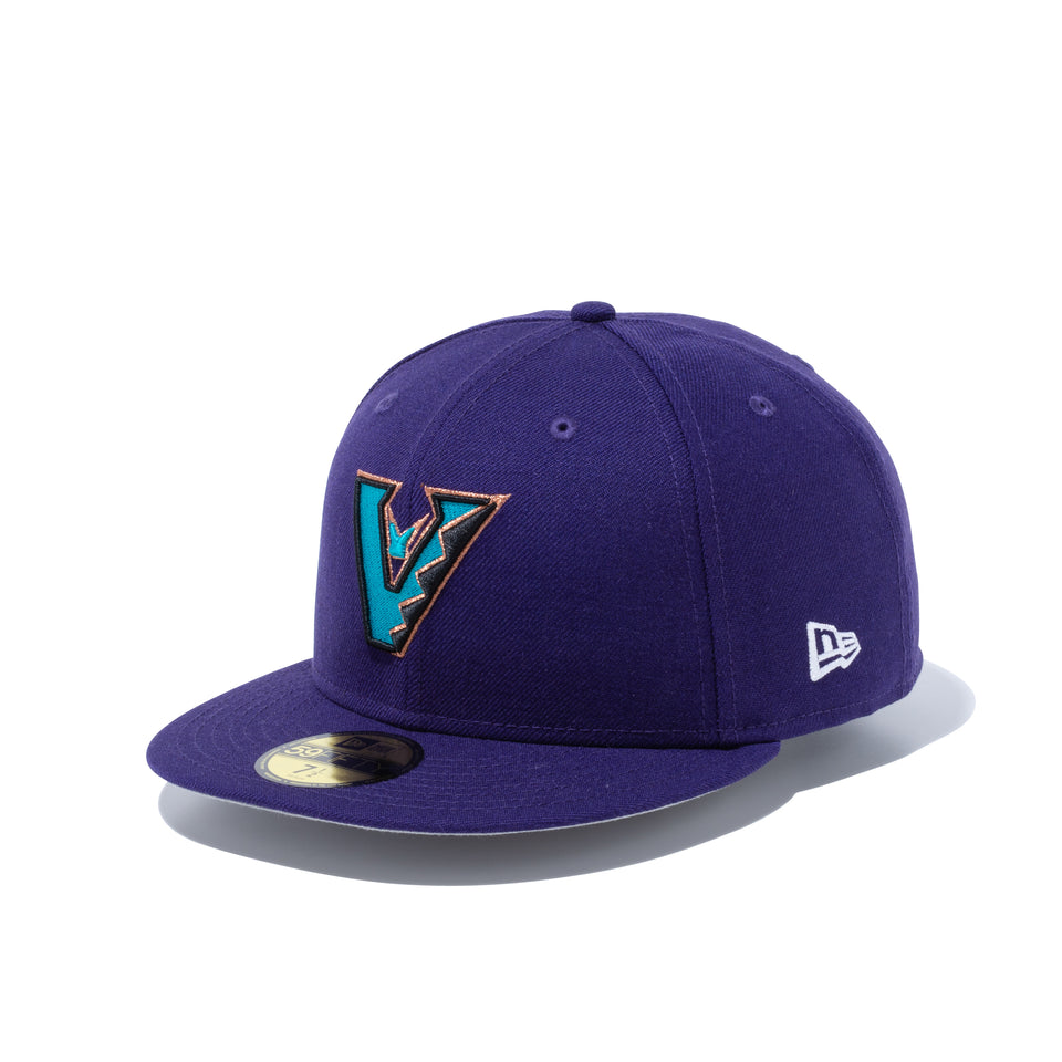 59FIFTY Upside Down クーパーズタウン アリゾナ・ダイヤモンドバックス グレーアンダーバイザー