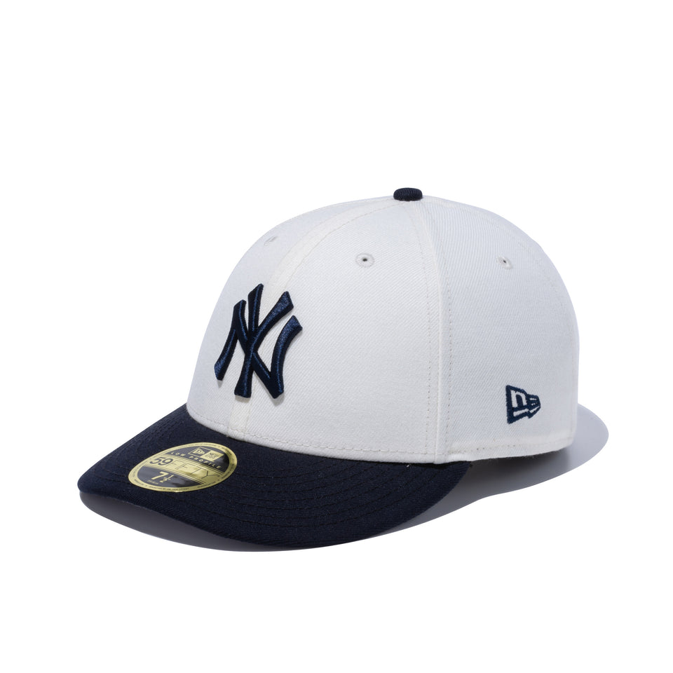 LP 59FIFTY ニューヨーク・ヤンキース MLB 2トーン クロームホワイト / ネイビー グレーアンダーバイザー