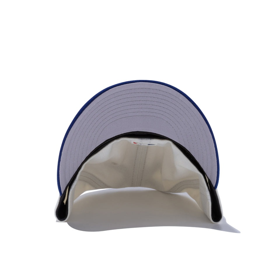 LP 59FIFTY ロサンゼルス・ドジャース MLB 2トーン クロームホワイト / ネイビー グレーアンダーバイザー
