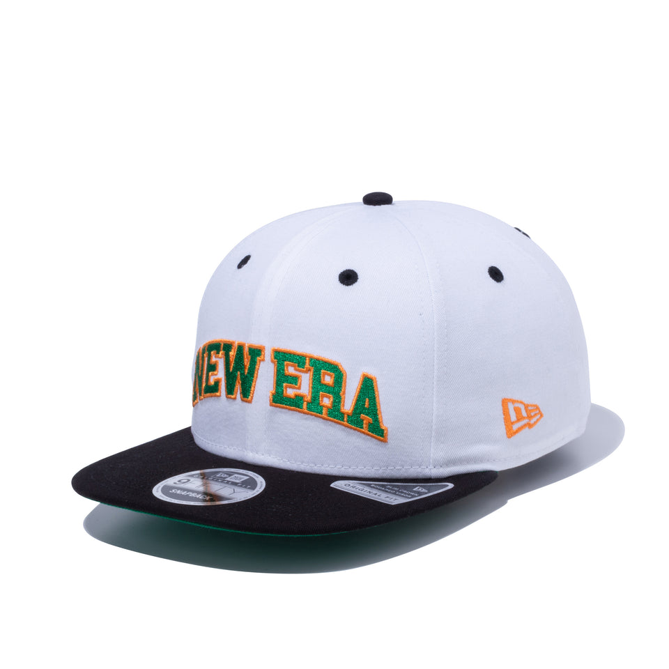 9FIFTY Original Fit アーチロゴ ホワイト ブラックバイザー