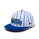 9FIFTY 横浜DeNAベイスターズ ユニフォーム ホワイト / ロイヤルピンストライプ ライトロイヤルバイザー | NEW ERA ニューエラ公式オンラインストア
