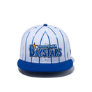 9FIFTY 横浜DeNAベイスターズ ユニフォーム ホワイト / ロイヤルピンストライプ ライトロイヤルバイザー