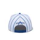 9FIFTY 横浜DeNAベイスターズ ユニフォーム ホワイト / ロイヤルピンストライプ ライトロイヤルバイザー