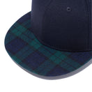 9FIFTY タータン ネイビー ブラックウォッチバイザー