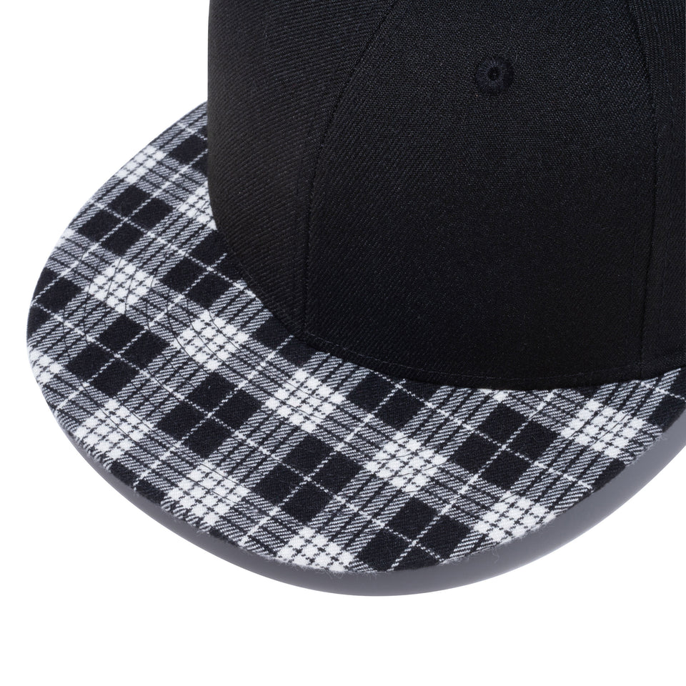 9FIFTY タータン ブラック モノクロチェックバイザー