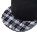 9FIFTY タータン ブラック モノクロチェックバイザー