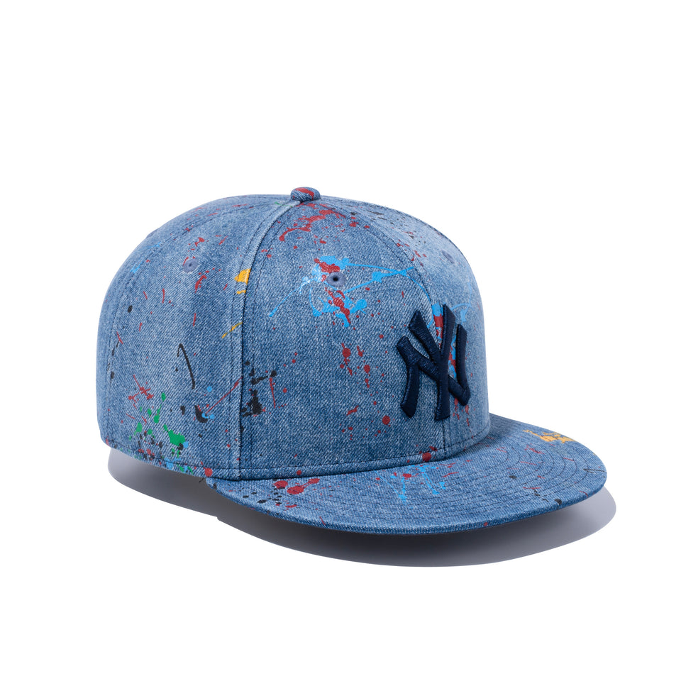 9FIFTY スプラッシュペイント ニューヨーク・ヤンキース ウォッシュドデニム × ミッドナイトネイビー