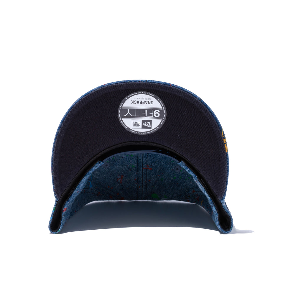 9FIFTY スプラッシュペイント ニューヨーク・ヤンキース ウォッシュドデニム × ミッドナイトネイビー