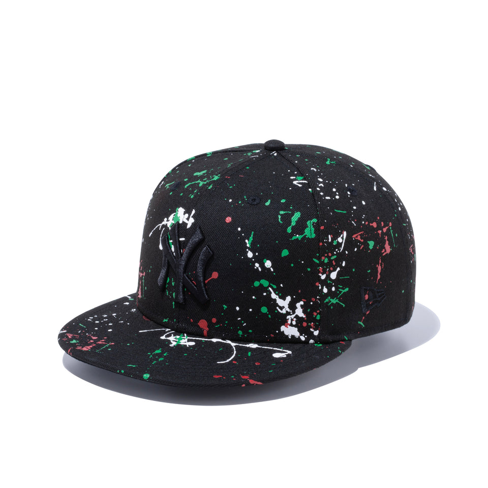 9FIFTY スプラッシュペイント ニューヨーク・ヤンキース ブラック × ブラック