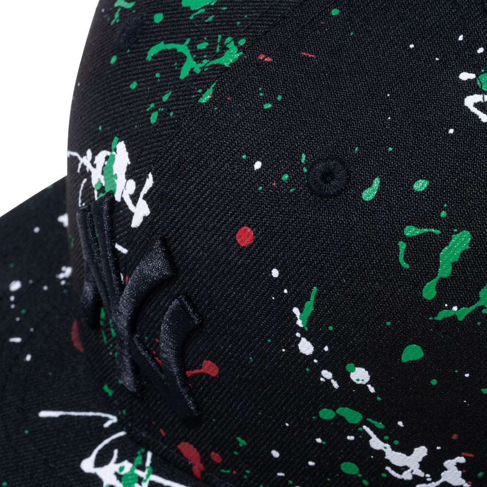 9FIFTY スプラッシュペイント ニューヨーク・ヤンキース ブラック × ブラック