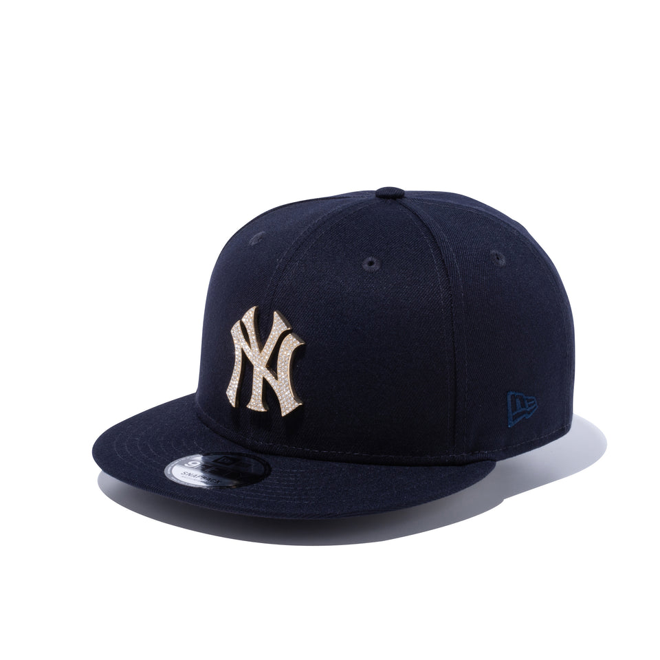 9FIFTY ラインストーンバッジ ニューヨーク・ヤンキース ネイビー × ゴールド