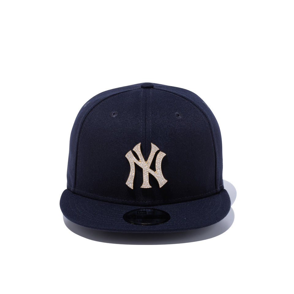 9FIFTY ラインストーンバッジ ニューヨーク・ヤンキース ネイビー × ゴールド