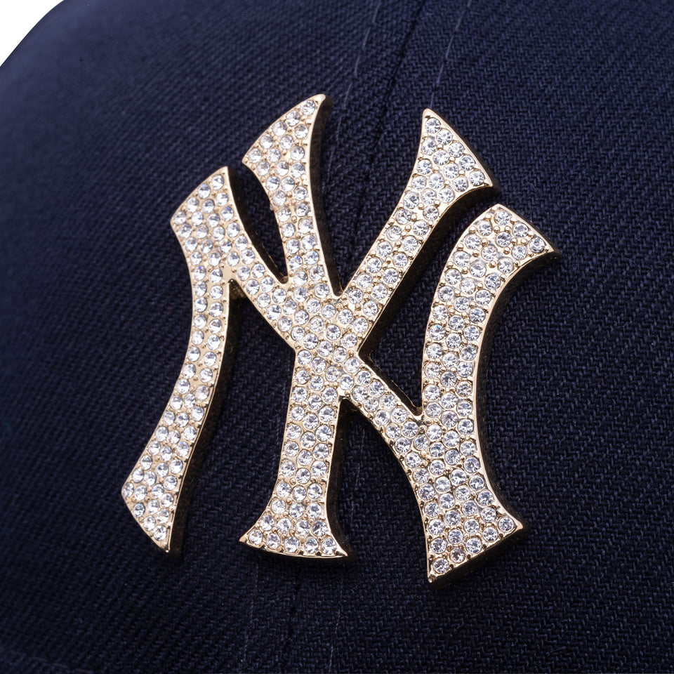 9FIFTY ラインストーンバッジ ニューヨーク・ヤンキース ネイビー × ゴールド