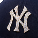 9FIFTY ラインストーンバッジ ニューヨーク・ヤンキース ネイビー × ゴールド