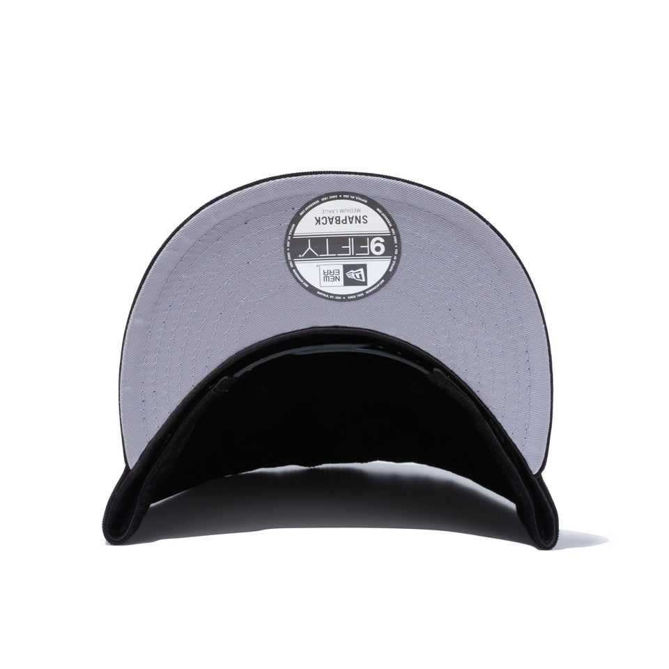 9FIFTY ニューヨーク・ヤンキース マイクロコーデュロイ ブラック グレーアンダーバイザー