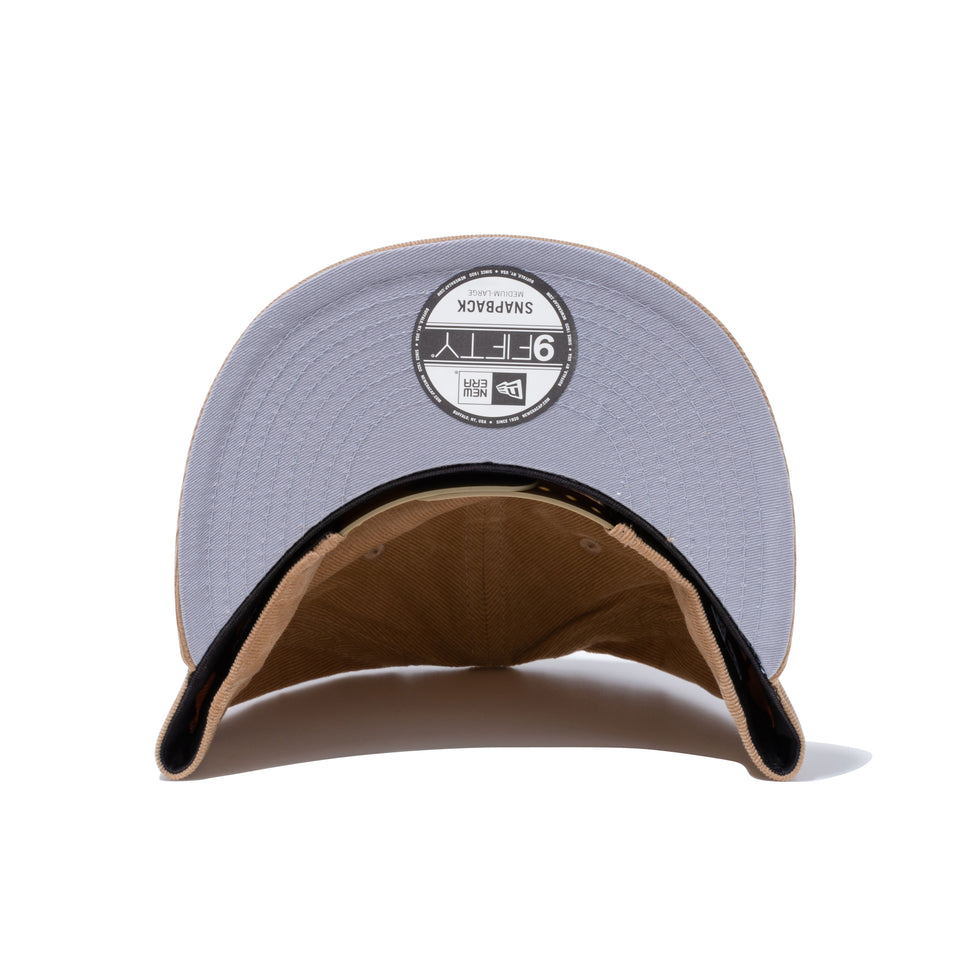9FIFTY ニューヨーク・ヤンキース マイクロコーデュロイ ベージュ グレーアンダーバイザー
