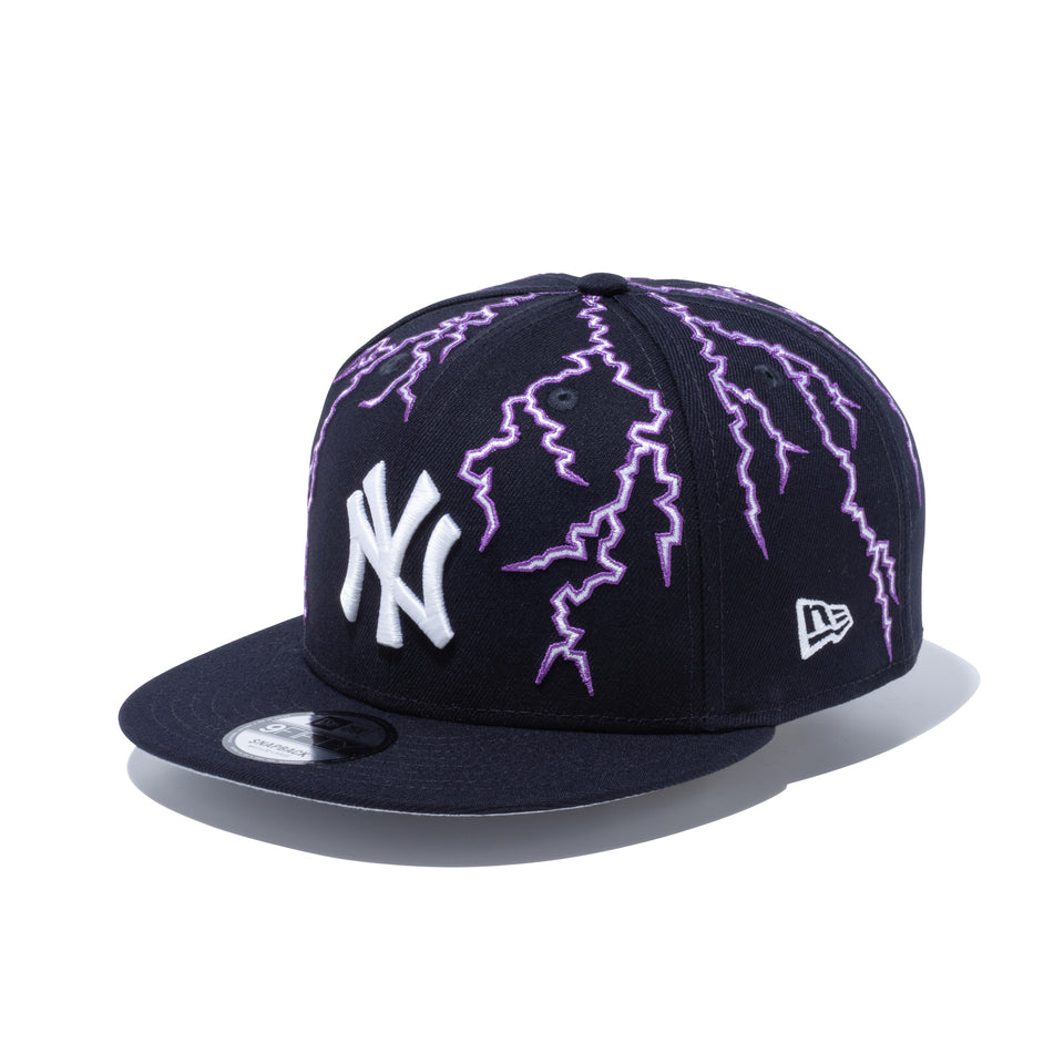 9FIFTY ニューヨーク・ヤンキース ライトニング ネイビー グレーアンダーバイザー