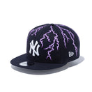 9FIFTY ニューヨーク・ヤンキース ライトニング ネイビー グレーアンダーバイザー
