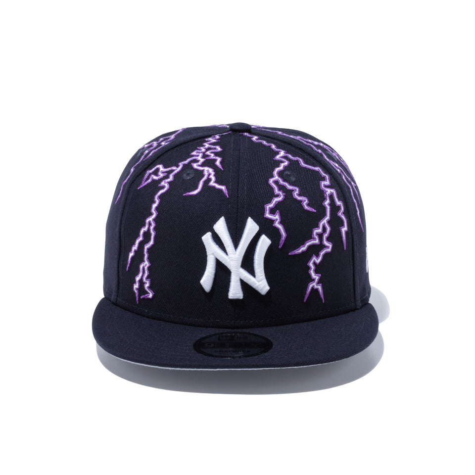 9FIFTY ニューヨーク・ヤンキース ライトニング ネイビー グレーアンダーバイザー