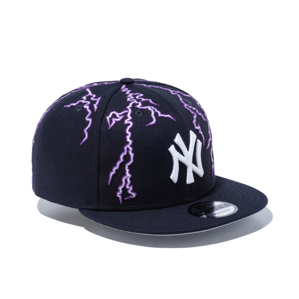 9FIFTY ニューヨーク・ヤンキース ライトニング ネイビー グレーアンダーバイザー
