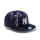 9FIFTY ニューヨーク・ヤンキース ライトニング ネイビー グレーアンダーバイザー