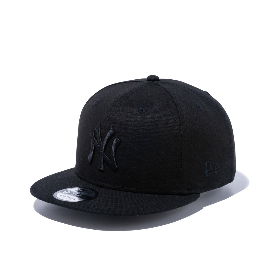 9FIFTY ニューヨーク・ヤンキース ダックキャンバス ブラック × ブラック | NEW ERA ニューエラ公式オンラインストア